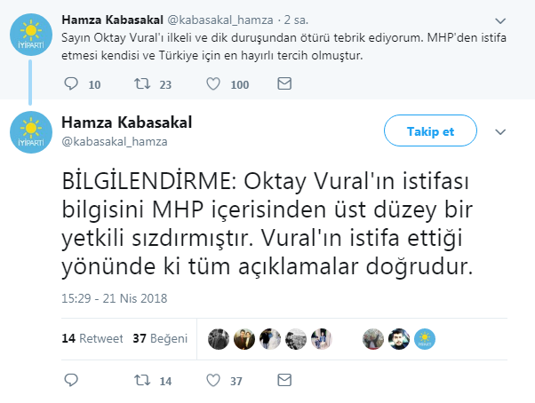 MHP’de flaş gelişme: Oktay Vural istifa etti!
